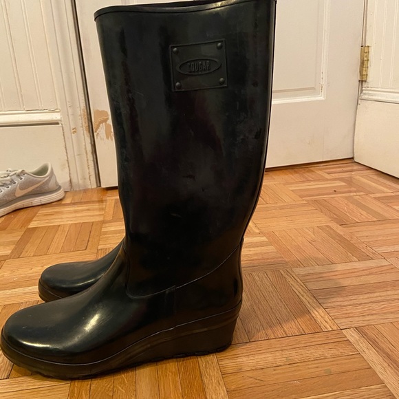 Cougar ferry talk black womens size 9 rain boots - Picture 3 of 5